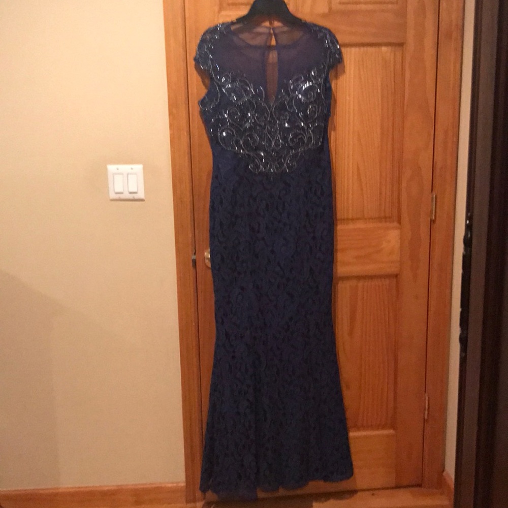 Navy Lace Gown